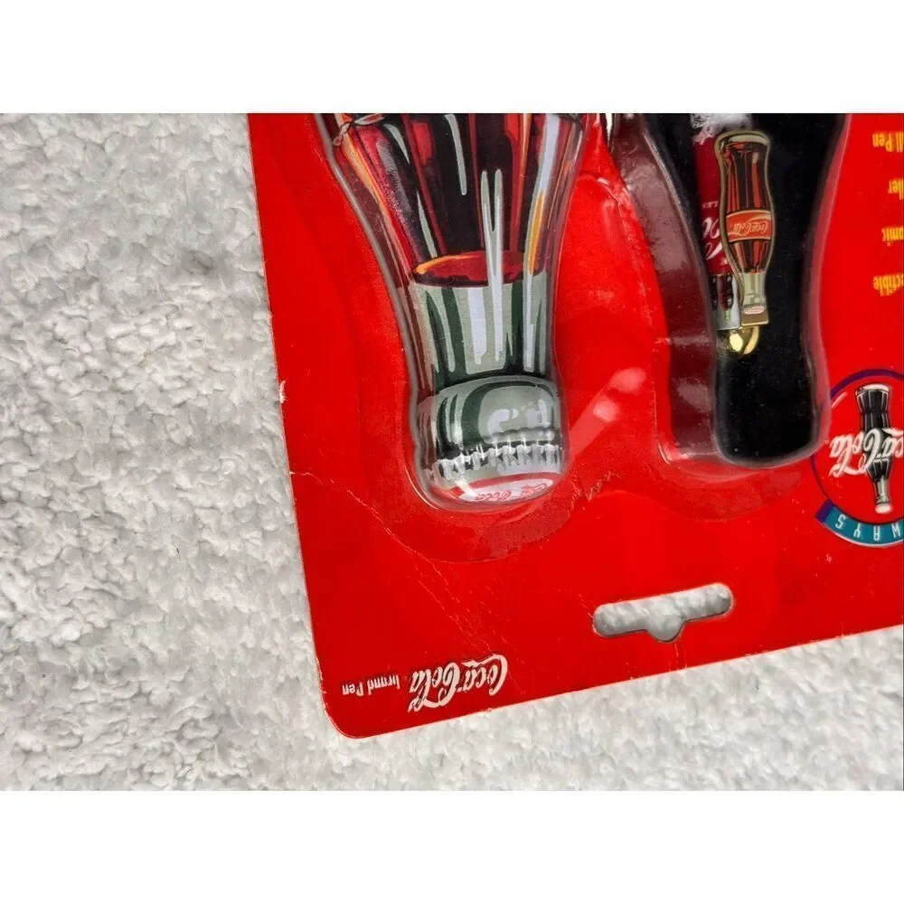 Vintage 1996 Coca Cola Ceramic Roller Ball Pen with Gift Tin